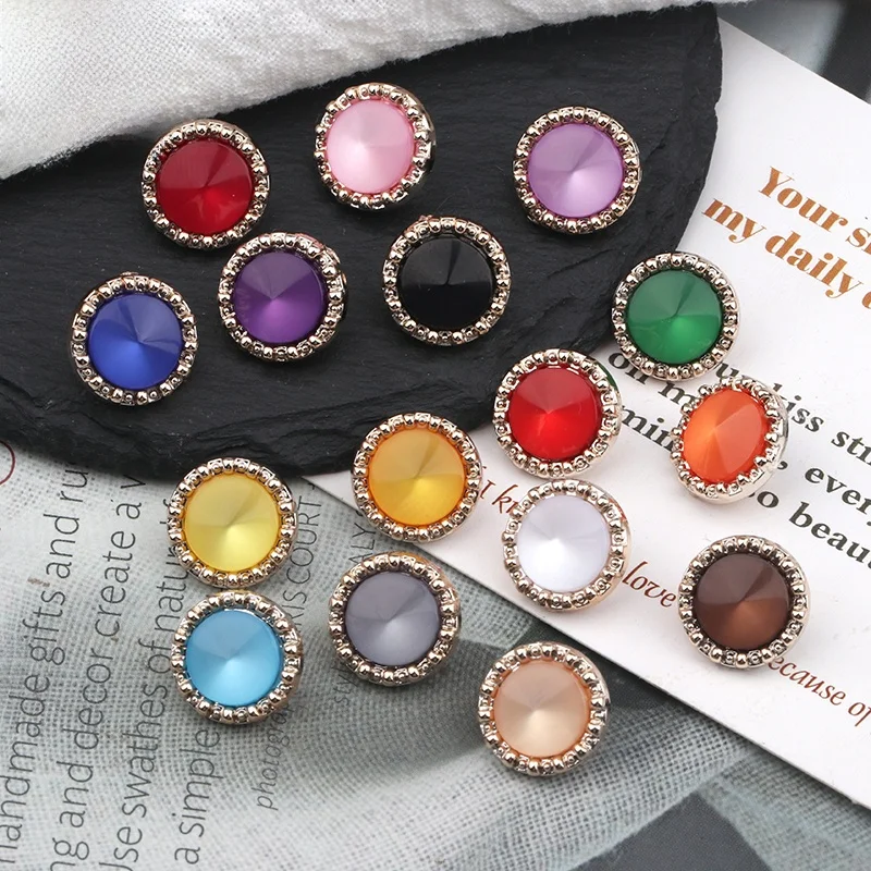 High-End Resin Shirt Buttons round Pointed Top Decorative Buttons for Chiffon Dress Embellishment Sewing DIY Access...
High-End Resin Shirt Buttons round Pointed Top Decorative Buttons for Chiffon Dress Embellishment Sewing DIY Access...