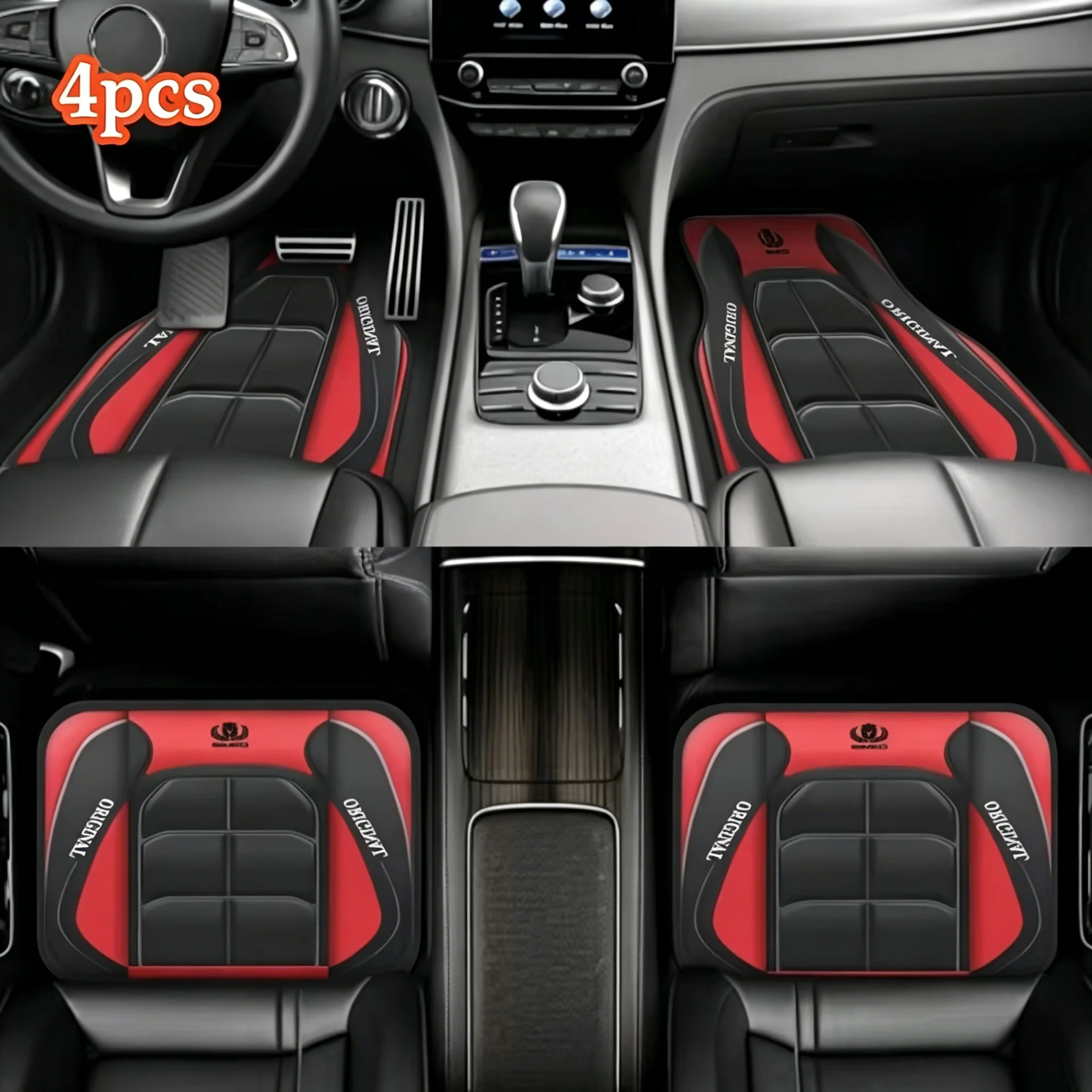 2D Flat 4-Piece Red Y-Shaped Car Carpet Set, Durable Polyester, Universal Fit for Sedans and SUVs, Perfect Gift for driver
2D Flat 4-Piece Red Y-Shaped Car Carpet Set, Durable Polyester, Universal Fit for Sedans and SUVs, Perfect Gift for driver