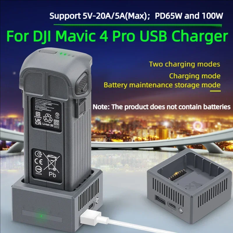 Зарядное устройство USB для аккумуляторов дрона DJI Mavic 4 Pro, одноканальный, с быстрой зарядкой, для зарядного кейса MAVIC 4 PRO, комплект-хаб
Зарядное устройство USB для аккумуляторов дрона DJI Mavic 4 Pro, одноканальный, с быстрой зарядкой, для зарядного кейса MAVIC 4 PRO, комплект-хаб
