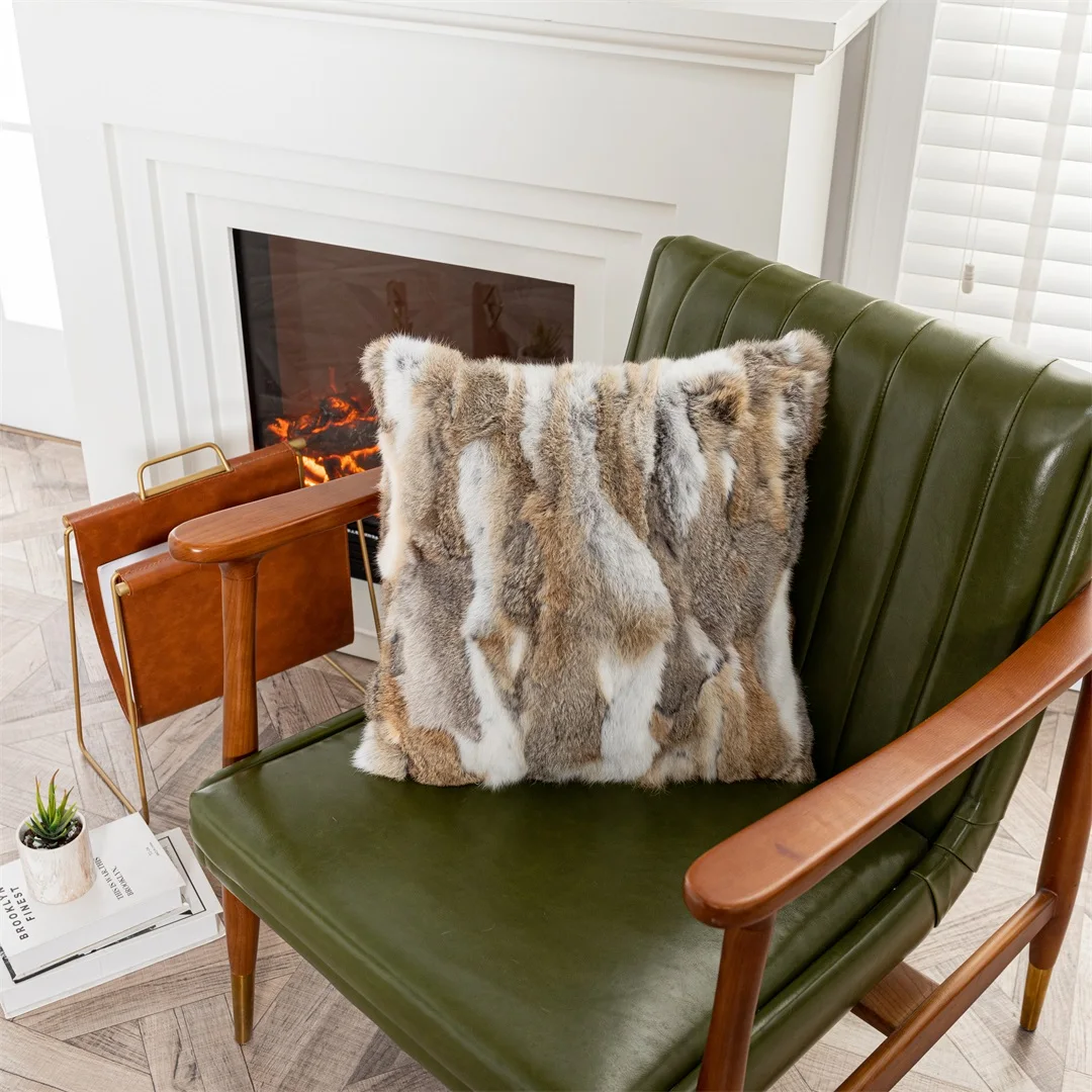 Genuine Rabbit Fur Pillow Case, Patchwork Pillow Cover, Natural Real Fur Cushion Cover, Home Decoration
Genuine Rabbit Fur Pillow Case, Patchwork Pillow Cover, Natural Real Fur Cushion Cover, Home Decoration