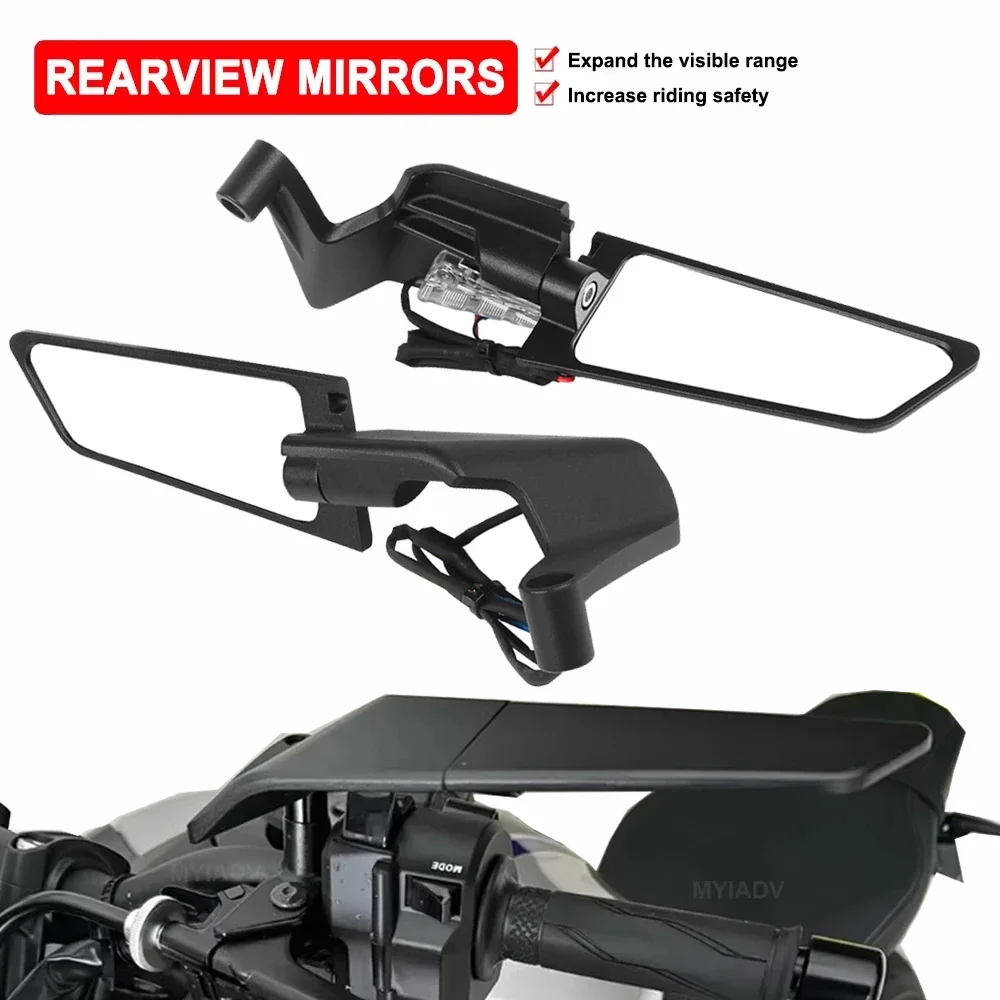 Motorcycle Wing Mirror With Light Winglets Universal Rearview Mirror Accessories For BMW R1300GS R1250GS R12500GS ADV For Suzuki
Motorcycle Wing Mirror With Light Winglets Universal Rearview Mirror Accessories For BMW R1300GS R1250GS R12500GS ADV For Suzuki