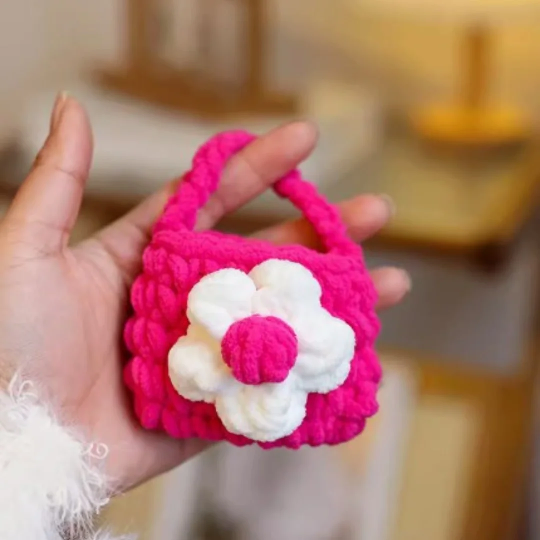 Mini Crochet Handbag Cute Knit Pouch Earphone Bag Knitted Cases Handmade Headphones Boxes Portable Knitted Headset Covers Holder
Mini Crochet Handbag Cute Knit Pouch Earphone Bag Knitted Cases Handmade Headphones Boxes Portable Knitted Headset Covers Holder