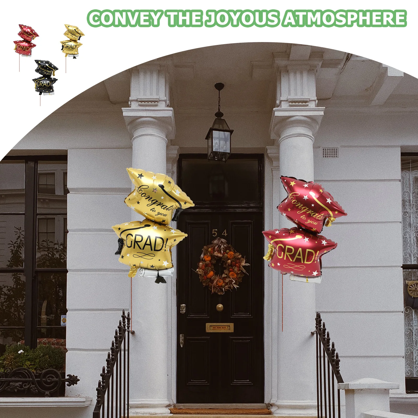 6Pcs Graduation Cap Balloons Large Decorative Graduation Party Balloon Durable Safe Practical Bright Colors Grad Cap Balloons
6Pcs Graduation Cap Balloons Large Decorative Graduation Party Balloon Durable Safe Practical Bright Colors Grad Cap Balloons