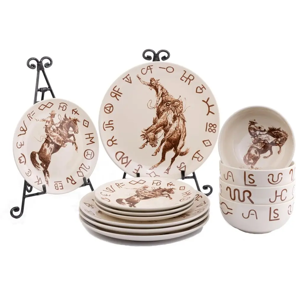 12-Piece Dinnerware Set: Dinner Plates, Salad Plates, and Bowls for Your Table
12-Piece Dinnerware Set: Dinner Plates, Salad Plates, and Bowls for Your Table