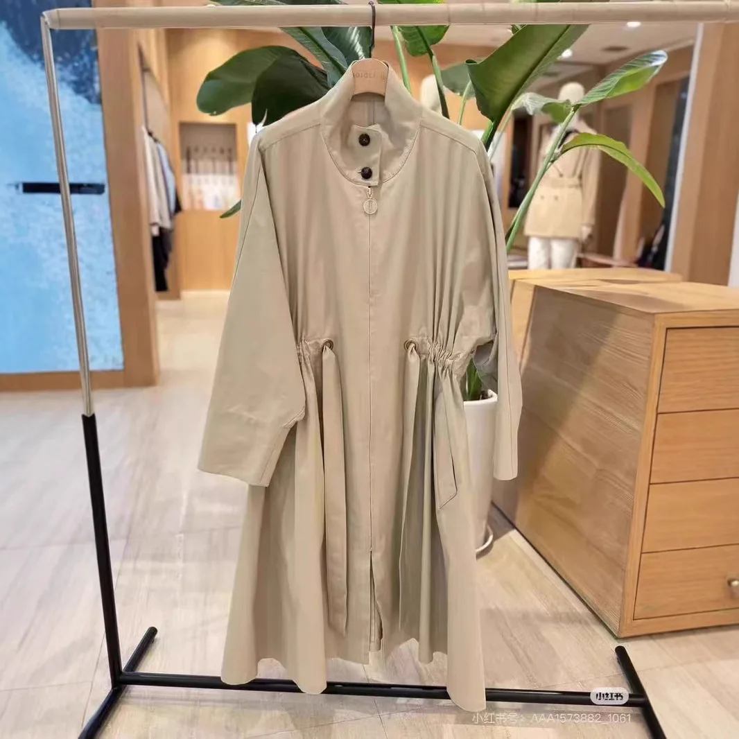 2025 Autumn New Arrival Niche Unique Design Cotton Silk Twill Trench Coat - High Waist Stand Collar Women's Outerwear
2025 Autumn New Arrival Niche Unique Design Cotton Silk Twill Trench Coat - High Waist Stand Collar Women's Outerwear