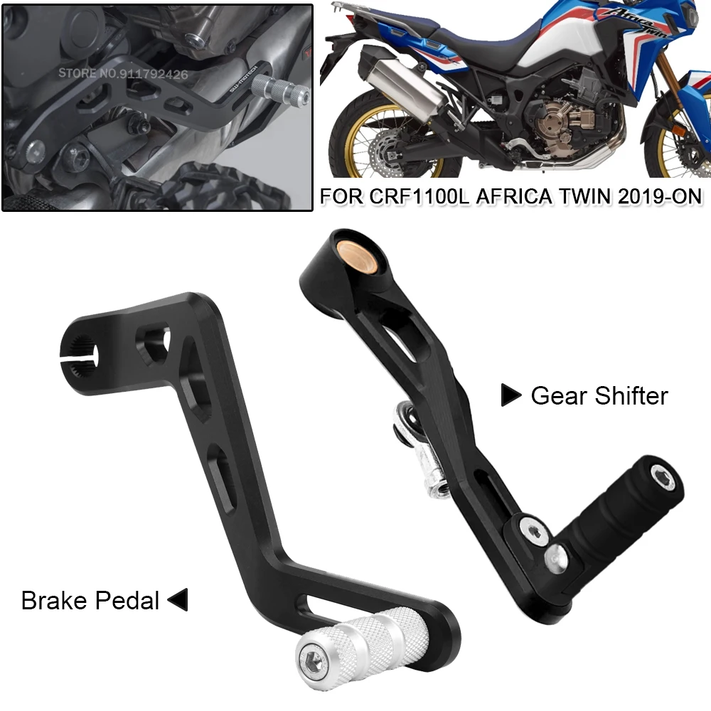 Motorcycle Aluminum Folding Adjustable Gear Shift Lever Rear Foot Brake Pedal Lever For Honda CRF1100L Africa Twin 2019-2024-ON
Motorcycle Aluminum Folding Adjustable Gear Shift Lever Rear Foot Brake Pedal Lever For Honda CRF1100L Africa Twin 2019-2024-ON