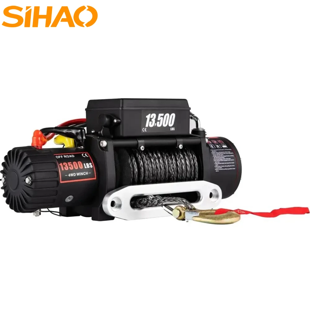 SIHAO 12v 13500lbs Electric Winch 24M Synthetic Rope with Remote Control for 4X4 Car Trailer ATV Truck Off Road Boat
SIHAO 12v 13500lbs Electric Winch 24M Synthetic Rope with Remote Control for 4X4 Car Trailer ATV Truck Off Road Boat
