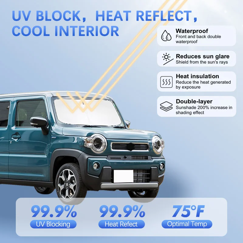 Car Windshield Sun Shade For Suzuki Hustler Off-road Vehicle Sunshade Sun Visor Protector Blocks UV Rays Summer Car Accessories
Car Windshield Sun Shade For Suzuki Hustler Off-road Vehicle Sunshade Sun Visor Protector Blocks UV Rays Summer Car Accessories