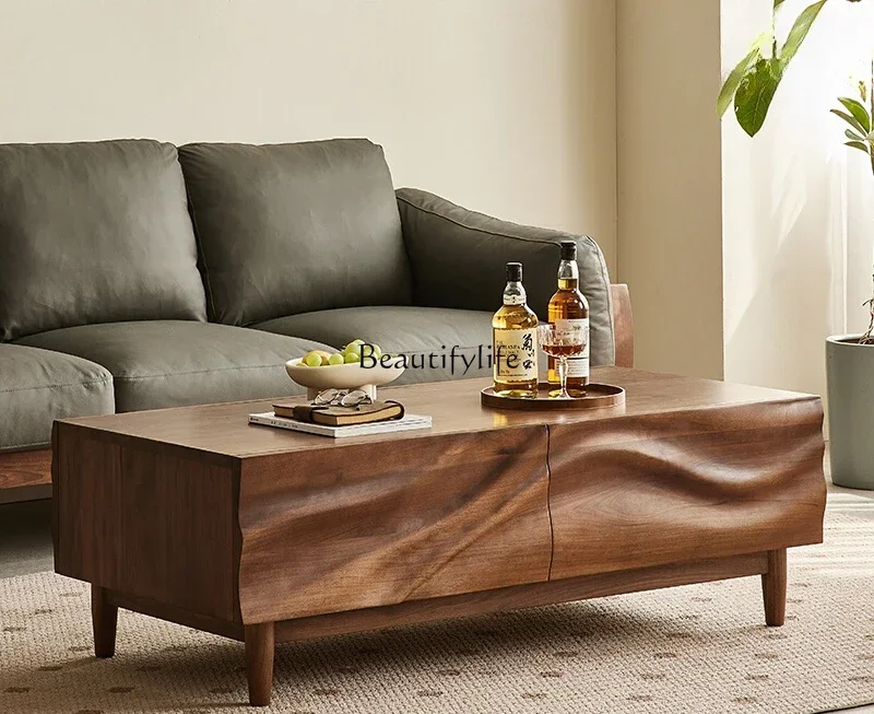 LNorth American black walnut coffee table all solid wood home living room creative coffee table
LNorth American black walnut coffee table all solid wood home living room creative coffee table