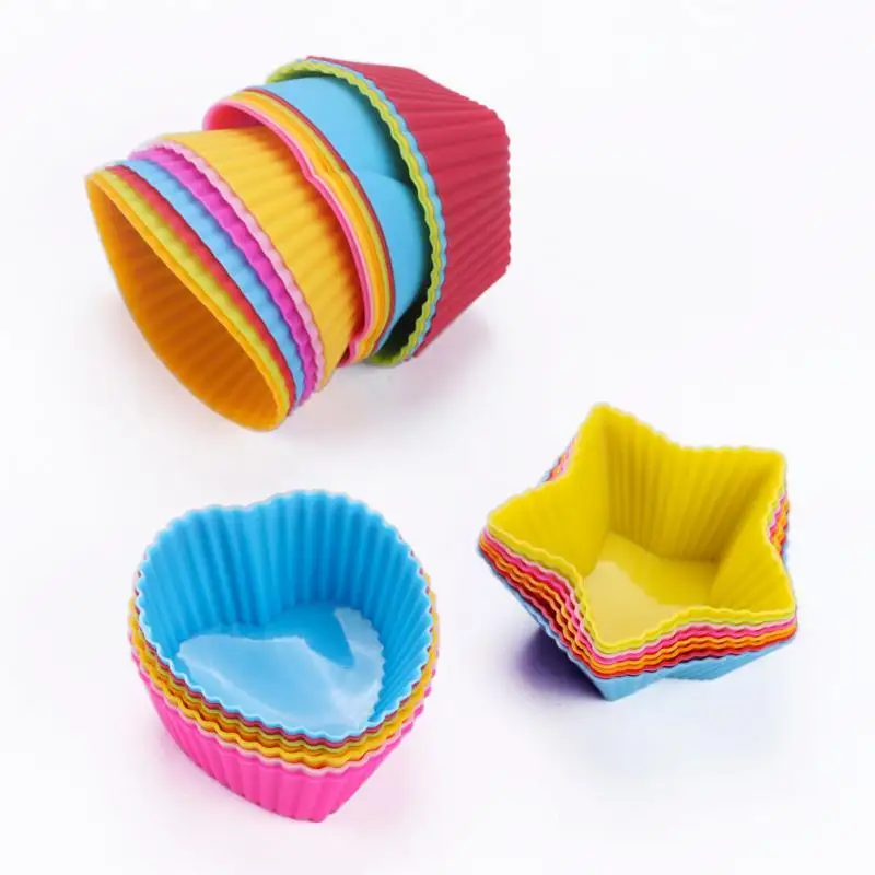 Silicone Muffin Cup Love Square Rose Star Shape Silicone Muffin Cups High Temperature Resistance Baking Mould DIY Cake Tools
Silicone Muffin Cup Love Square Rose Star Shape Silicone Muffin Cups High Temperature Resistance Baking Mould DIY Cake Tools
