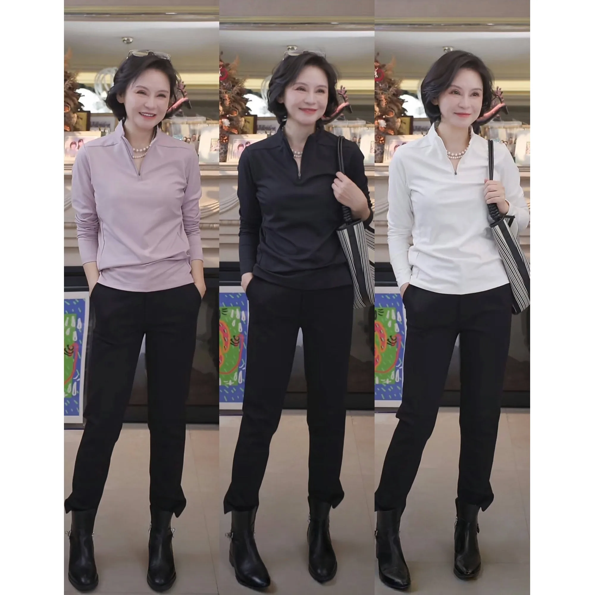 Faionable Casual Long Sve Velvet T-irt Sli Commute Sle Polyester Fiber Spandex Women's irt Autumn Winter Wear
Faionable Casual Long Sve Velvet T-irt Sli Commute Sle Polyester Fiber Spandex Women's irt Autumn Winter Wear