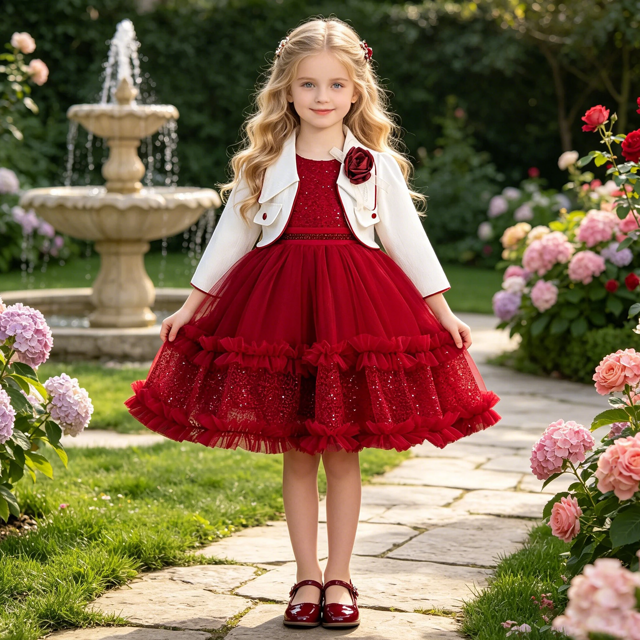 Fahsion Bridesmaids Party Girls Dress Elegant Flower Wedding Birthday Princess Dresses for Girl Graduation New Years Prom Gown
Fahsion Bridesmaids Party Girls Dress Elegant Flower Wedding Birthday Princess Dresses for Girl Graduation New Years Prom Gown
