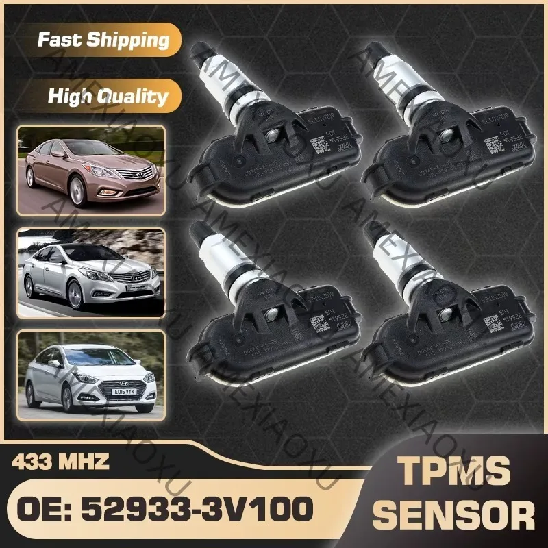 4Pcs Car TPMS Sensor 52933-3V100 Tire Pressure Sensor For Hyundai Azera 2012-2014 Grandeur 2011-2017 i40 2011-2014 52933 3V100 A
4Pcs Car TPMS Sensor 52933-3V100 Tire Pressure Sensor For Hyundai Azera 2012-2014 Grandeur 2011-2017 i40 2011-2014 52933 3V100 A