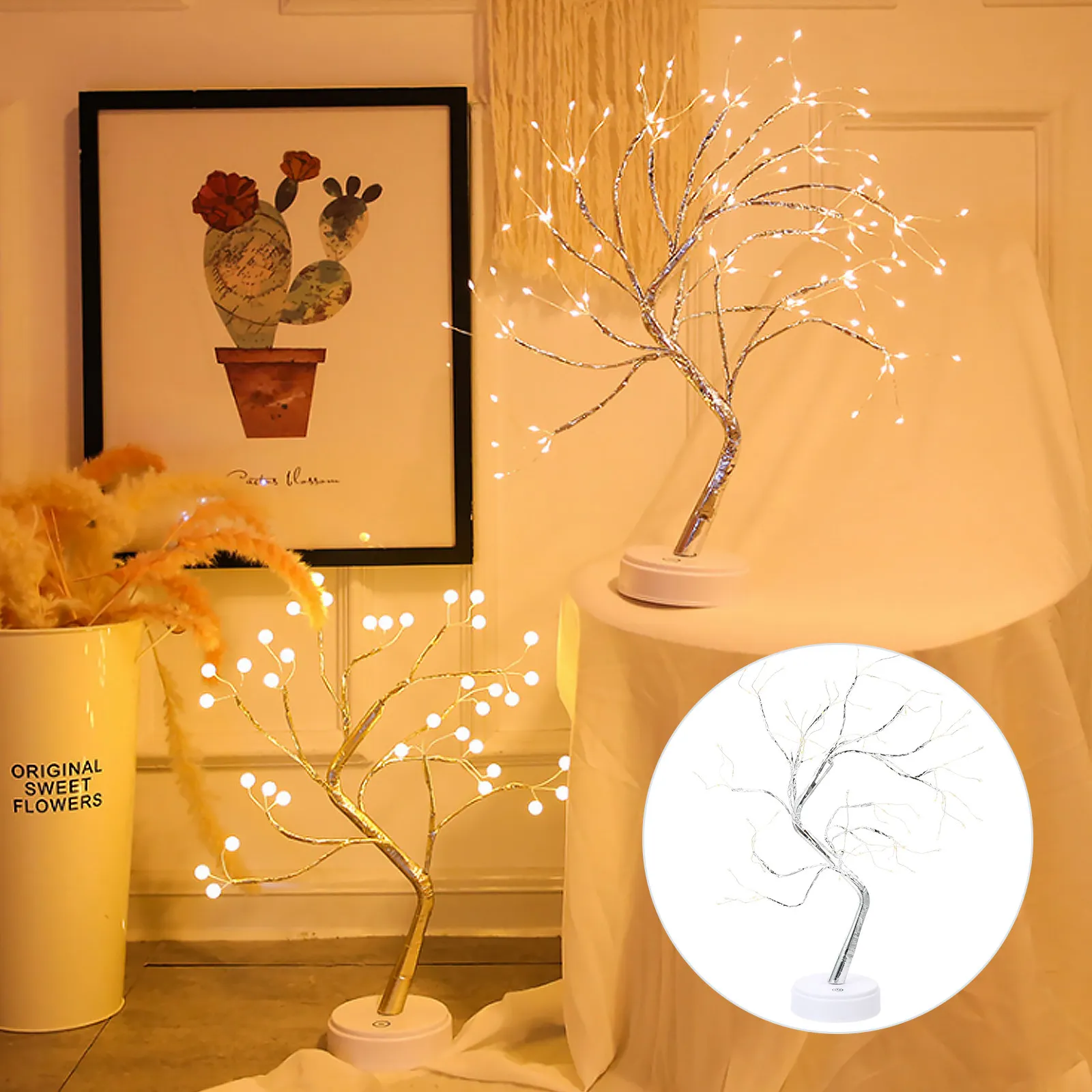 Touch Switch Tree Shaped LED Night Light Warm White Decorative Indoor Lamp for Bedroom Home Office Desk Party Bar Hotel
Touch Switch Tree Shaped LED Night Light Warm White Decorative Indoor Lamp for Bedroom Home Office Desk Party Bar Hotel