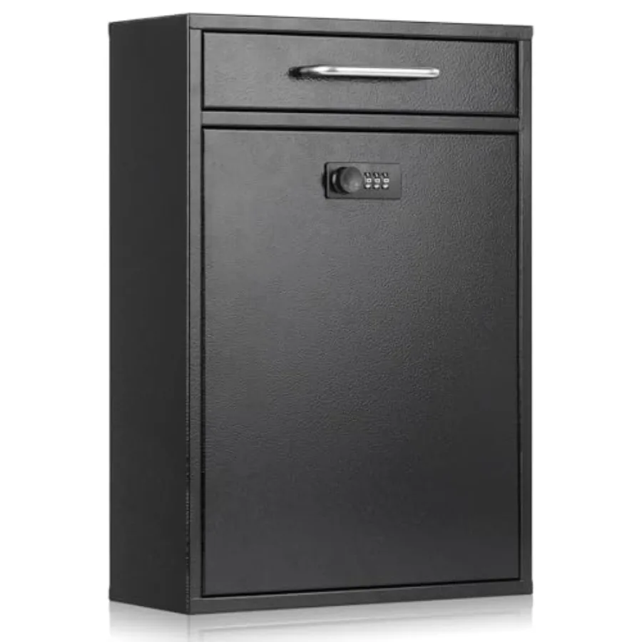Wall Mount Mailboxes with Combination Lock, Wall Mail Box for Outside, Locking Mailbox with Lock, Hanging Secured Postbox, Secu
Wall Mount Mailboxes with Combination Lock, Wall Mail Box for Outside, Locking Mailbox with Lock, Hanging Secured Postbox, Secu