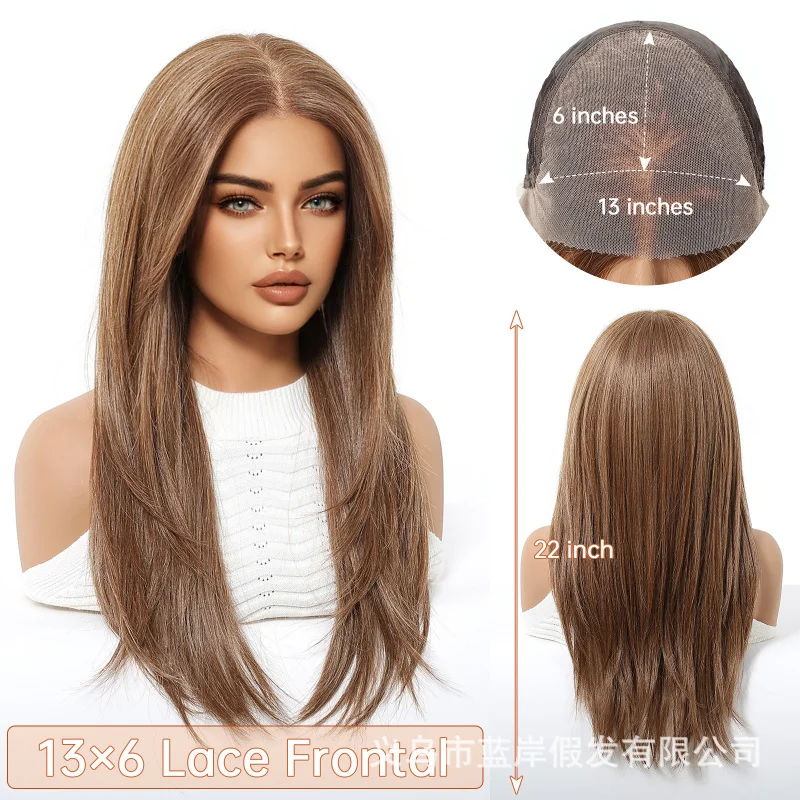New style 13*6 large-area lace wig, freely partable, high-layered brown
New style 13*6 large-area lace wig, freely partable, high-layered brown