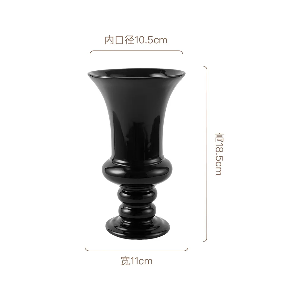 ww Black retro ceramic vase simple high-end creative living room flower arrangement dining table water flowers medieval flower
ww Black retro ceramic vase simple high-end creative living room flower arrangement dining table water flowers medieval flower