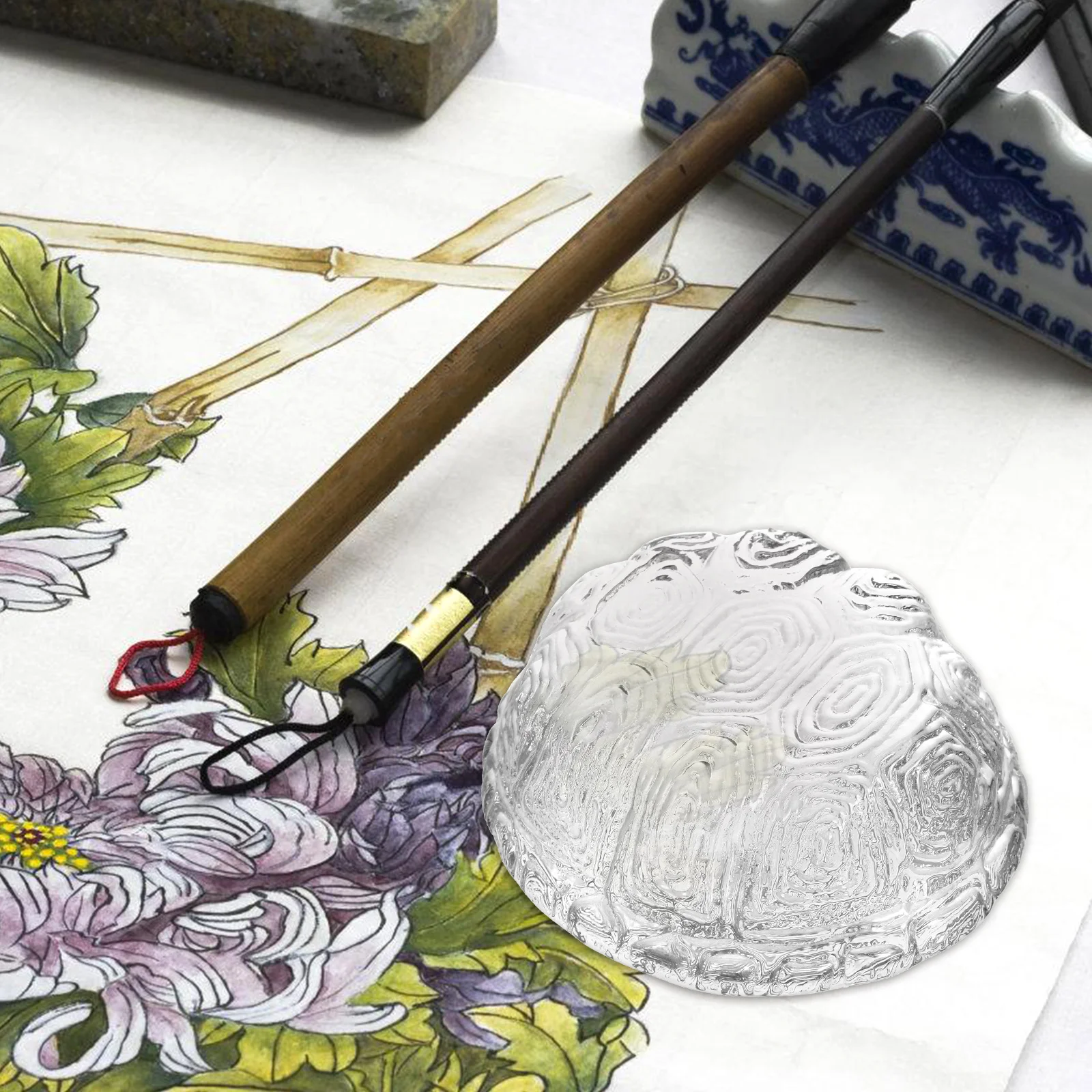 Heavy Glass Calligraphy Paperweight Turtle Shell Shape Polished Surface Safe to Use for Office and Outdoor Events
Heavy Glass Calligraphy Paperweight Turtle Shell Shape Polished Surface Safe to Use for Office and Outdoor Events