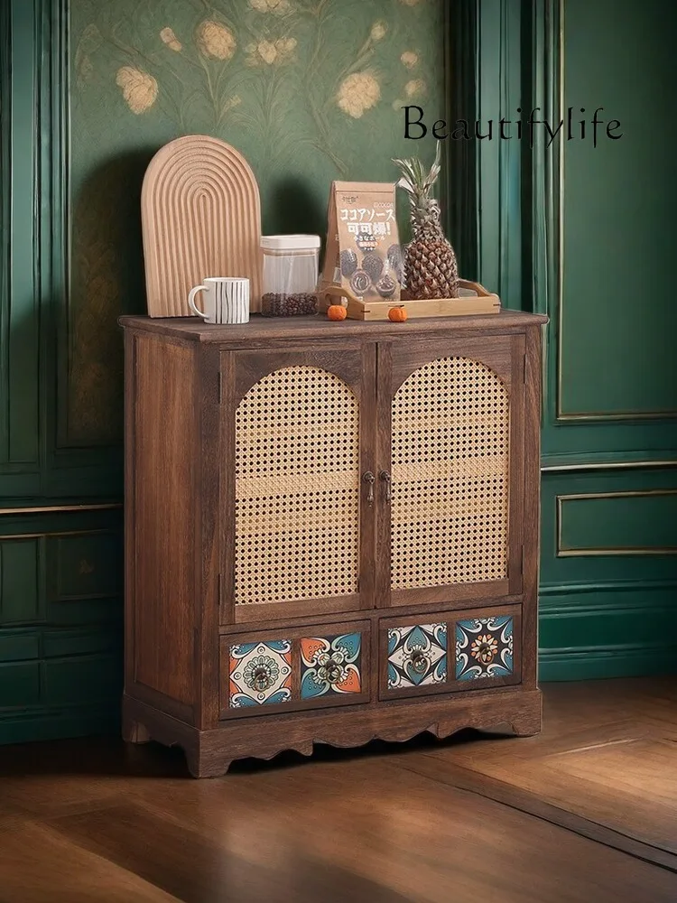 Solid Wood Nordic Rattan Home Living Room Storage Simple Locker Japanese Hallway Shoe Cabinet
Solid Wood Nordic Rattan Home Living Room Storage Simple Locker Japanese Hallway Shoe Cabinet