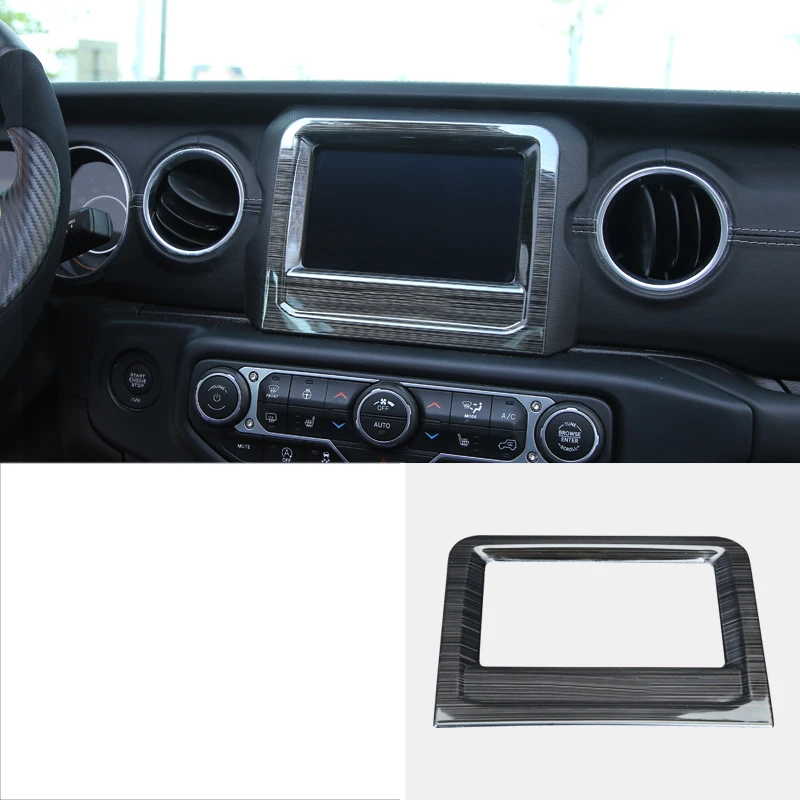 stainless steel car navigation gps screen frame trims decoration for jeep wrangler 2018 2019 JL 7 inch 8.4 2020 2021 2022 auto
stainless steel car navigation gps screen frame trims decoration for jeep wrangler 2018 2019 JL 7 inch 8.4 2020 2021 2022 auto