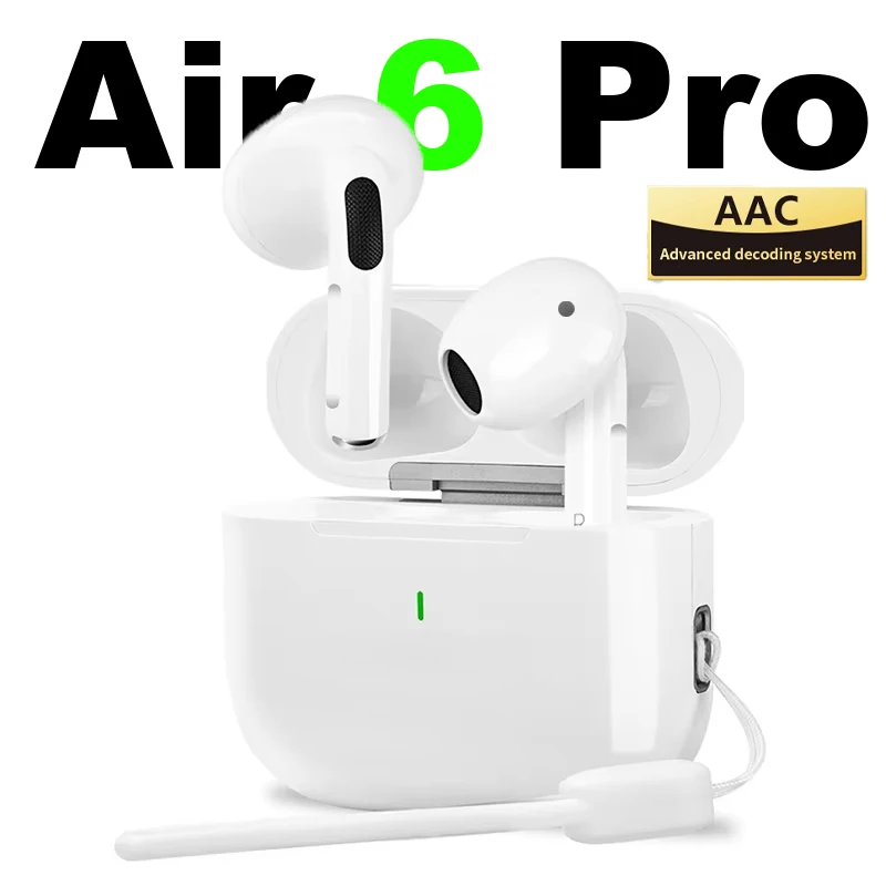 Air 6 Pro Wireless Bluetooth Headset TWS HiFI Stereo In-Ear Extra Bass Earbuds Game Sport Earphone Headphones with Microphone
Air 6 Pro Wireless Bluetooth Headset TWS HiFI Stereo In-Ear Extra Bass Earbuds Game Sport Earphone Headphones with Microphone