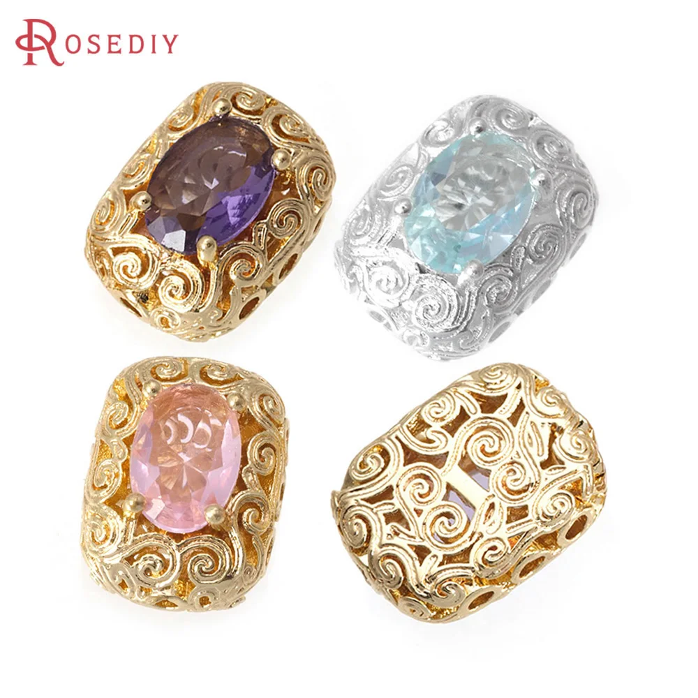 6PCS 18K Gold Color Brass and Zircon Rectangle Spacer Beads Bracelets Beads High Quality Jewelry Diy Accessories Making Supplies
6PCS 18K Gold Color Brass and Zircon Rectangle Spacer Beads Bracelets Beads High Quality Jewelry Diy Accessories Making Supplies
