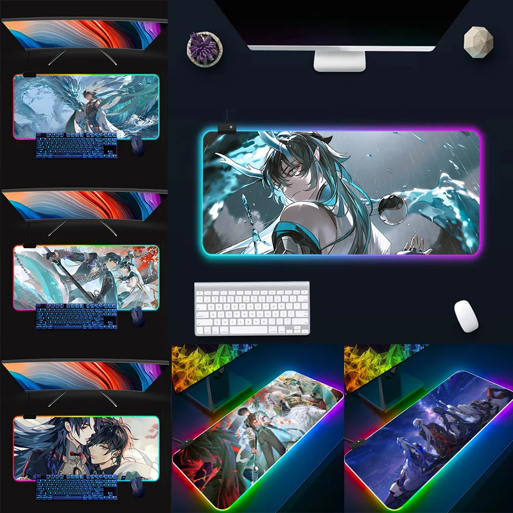 Dan Heng HonkaiStar Rail RGB Pc Gamer Keyboard Mouse Pad Mousepad LED Glowing Mouse Mats Rubber Gaming Computer Mausepad
Dan Heng HonkaiStar Rail RGB Pc Gamer Keyboard Mouse Pad Mousepad LED Glowing Mouse Mats Rubber Gaming Computer Mausepad
