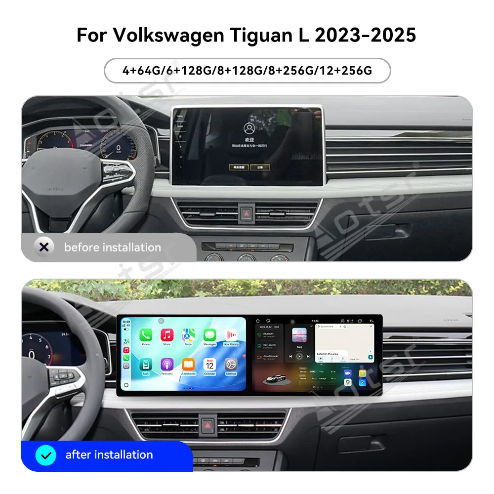 8 Core 10.1 Inch Dual-Screen Car Radio For Volkswagen Tiguan L 2023-2025 Car Multimedia Video Player GPS Navigation Carplay Unit
8 Core 10.1 Inch Dual-Screen Car Radio For Volkswagen Tiguan L 2023-2025 Car Multimedia Video Player GPS Navigation Carplay Unit