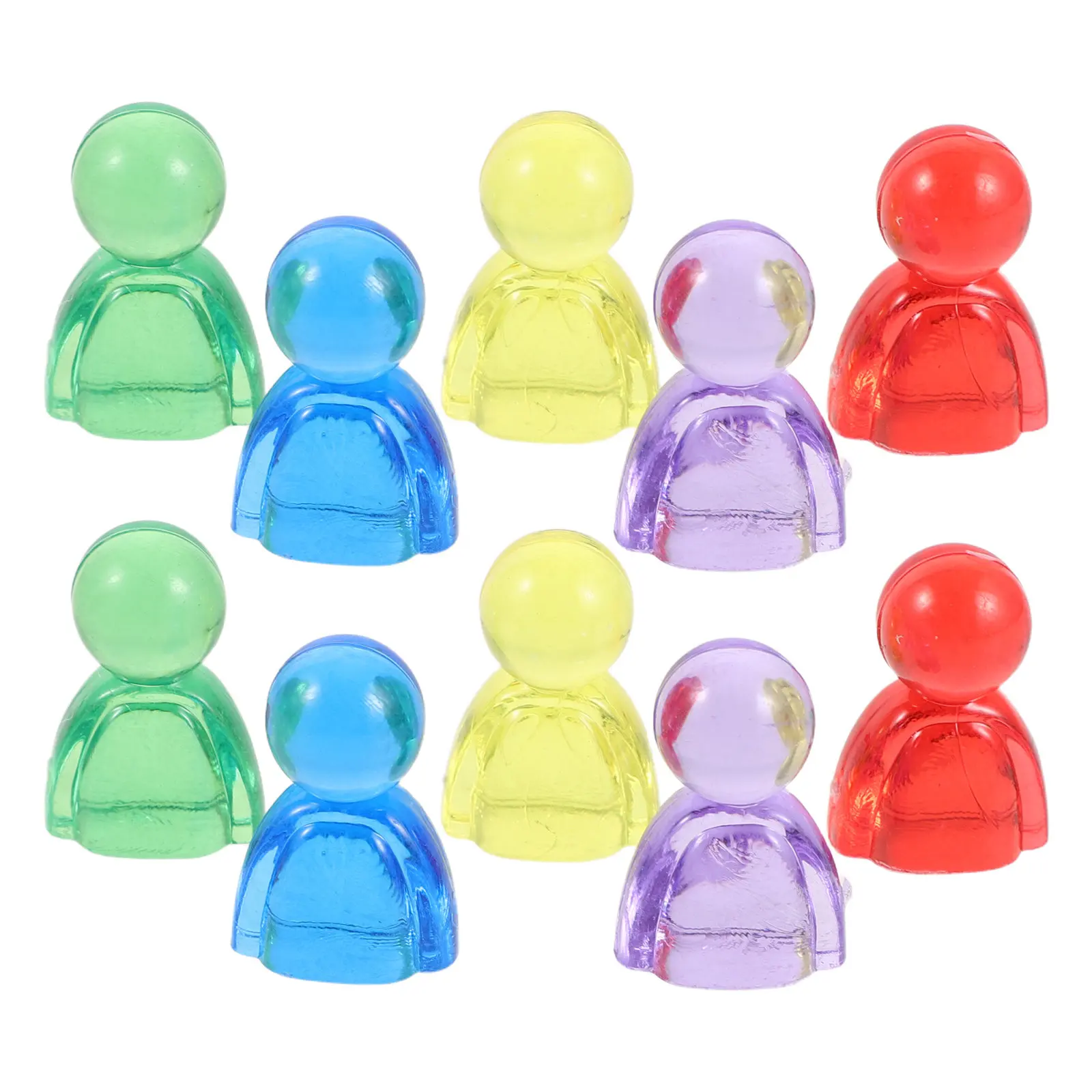 100Pcs Multicolor Acrylic Board Game Pieces Transparent Human Pawns for Tabletop Flight Chess Playing Pieces Game Accessories
100Pcs Multicolor Acrylic Board Game Pieces Transparent Human Pawns for Tabletop Flight Chess Playing Pieces Game Accessories