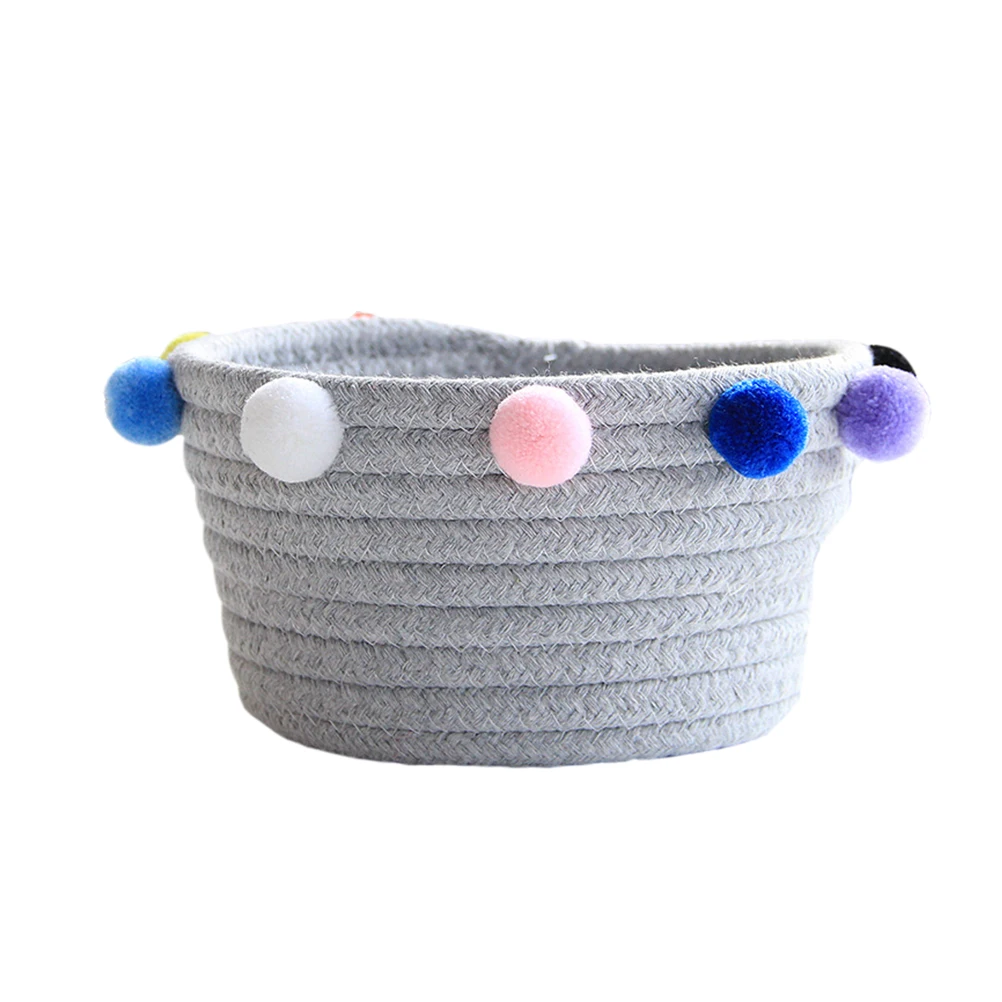 Woven Cotton Storage Baskets Grey Small Foldable Eco Friendly Container Organizer Desktop Sundries Basket Home Decor
Woven Cotton Storage Baskets Grey Small Foldable Eco Friendly Container Organizer Desktop Sundries Basket Home Decor