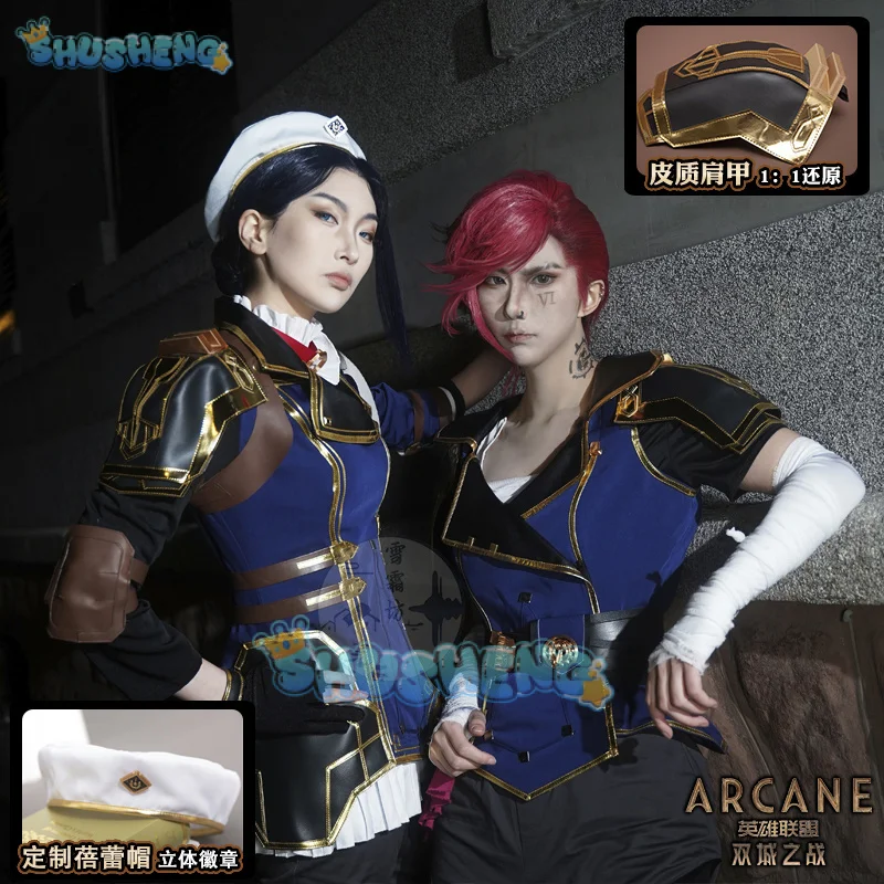 Shusheng lol arcane Season 2 VI Caitlyn cosplay costume uniform Halloween Carnival Party Christmas play rode clothing
Shusheng lol arcane Season 2 VI Caitlyn cosplay costume uniform Halloween Carnival Party Christmas play rode clothing
