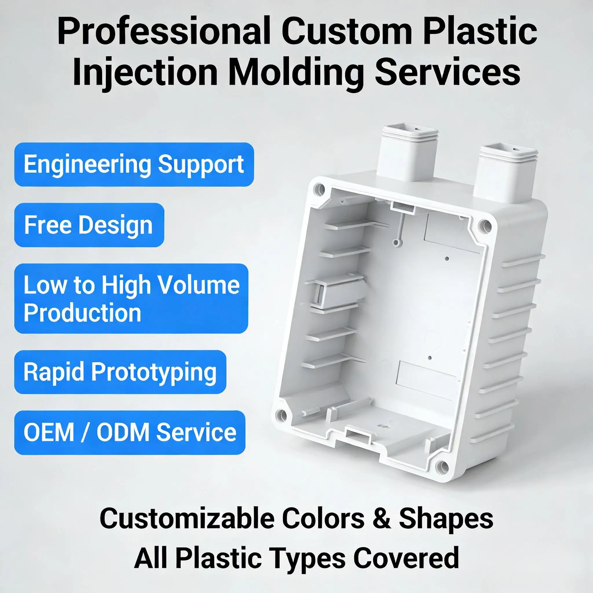 China Manufacturer's Custom Small ABS Plastic Injection Molding Parts High Quality Plastic Products
China Manufacturer's Custom Small ABS Plastic Injection Molding Parts High Quality Plastic Products