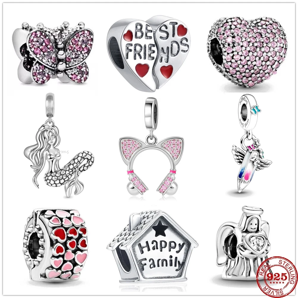 New 925 Sterling Silver I Love My Family Mom Angel Happy Heart Charm Fit Original Charms Pandora Bracelet Bead Jewelry making
New 925 Sterling Silver I Love My Family Mom Angel Happy Heart Charm Fit Original Charms Pandora Bracelet Bead Jewelry making