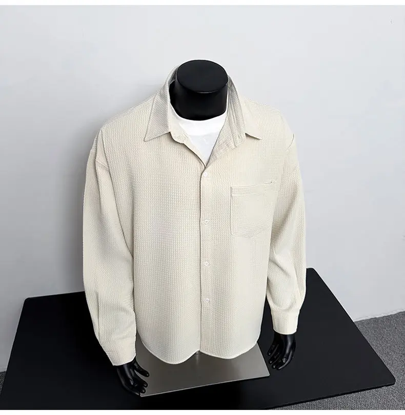 2025 весенне-осенняя рабочая рубашка, мужская повседневная куртка с длинным рукавом, модная свободная повседневная рубашка 
2025 весенне-осенняя рабочая рубашка, мужская повседневная куртка с длинным рукавом, модная свободная повседневная рубашка