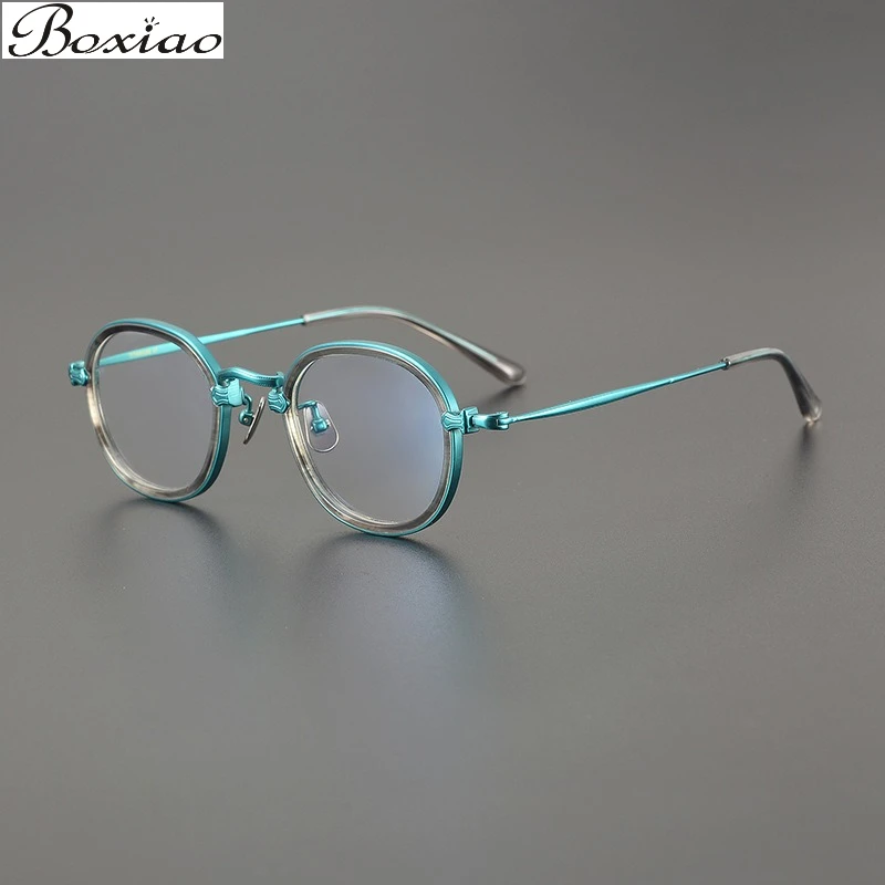 New Pure Titanium Elliptical Eyeframe Fashion Men's and Women's Wear Myopia Anti Blue Light Ultra Light Flat Mirror Frame
New Pure Titanium Elliptical Eyeframe Fashion Men's and Women's Wear Myopia Anti Blue Light Ultra Light Flat Mirror Frame