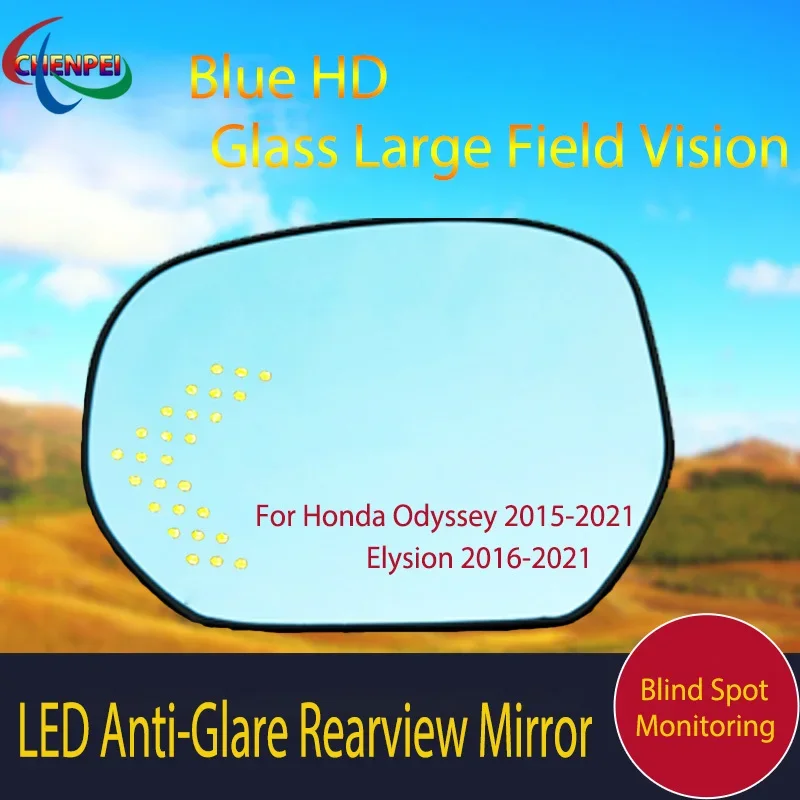 Large View Blue Mirror Electrically Heated Rearview Mirror With LED Turn Indicator For Honda Odyssey 2015-2021 Elysion 2016-2021
Large View Blue Mirror Electrically Heated Rearview Mirror With LED Turn Indicator For Honda Odyssey 2015-2021 Elysion 2016-2021