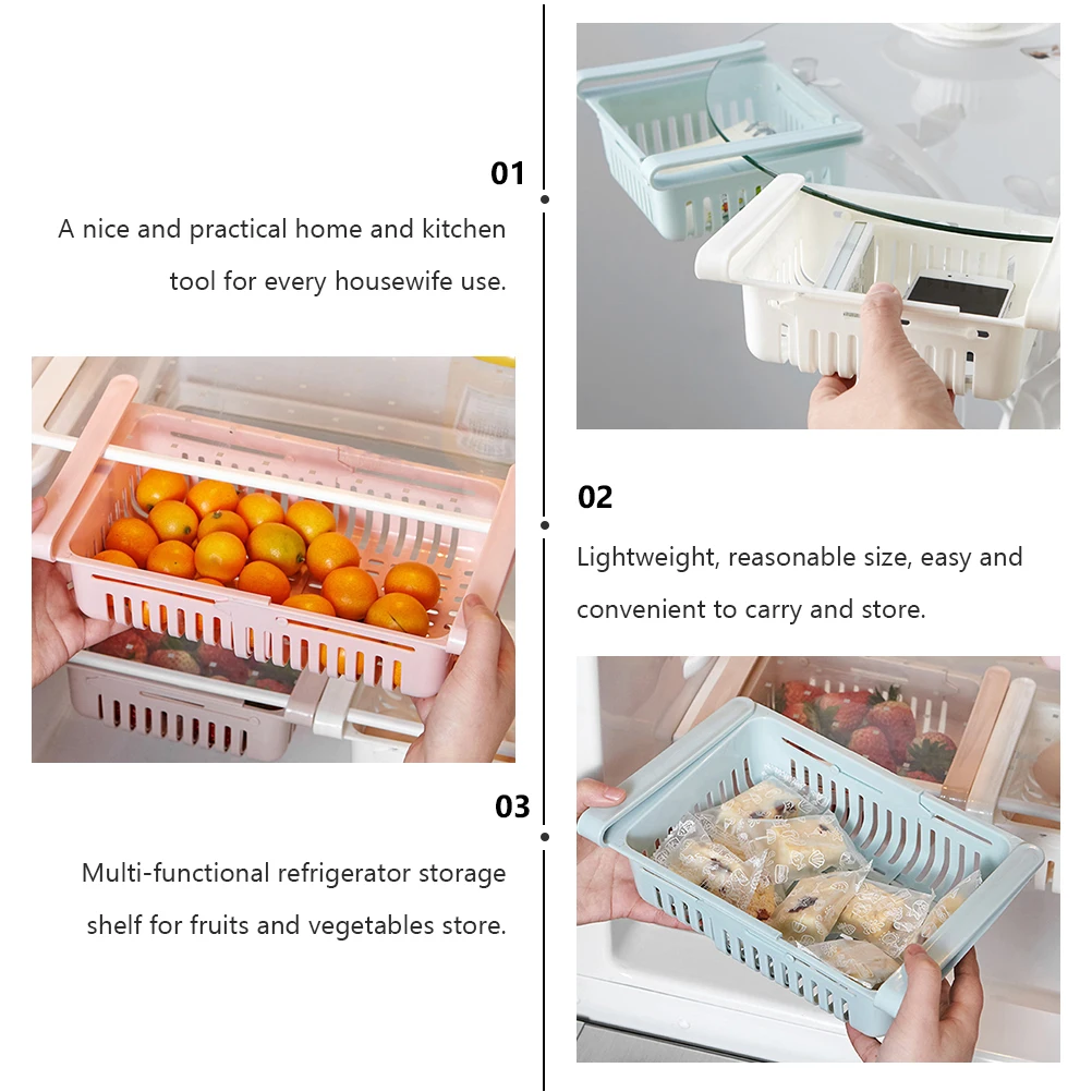 4PCS Refrigerator Storage Rack Fridge Organize Stackable Shelves Lightweight Kitchen Home Housewife Fruit Vegetable Box
4PCS Refrigerator Storage Rack Fridge Organize Stackable Shelves Lightweight Kitchen Home Housewife Fruit Vegetable Box
