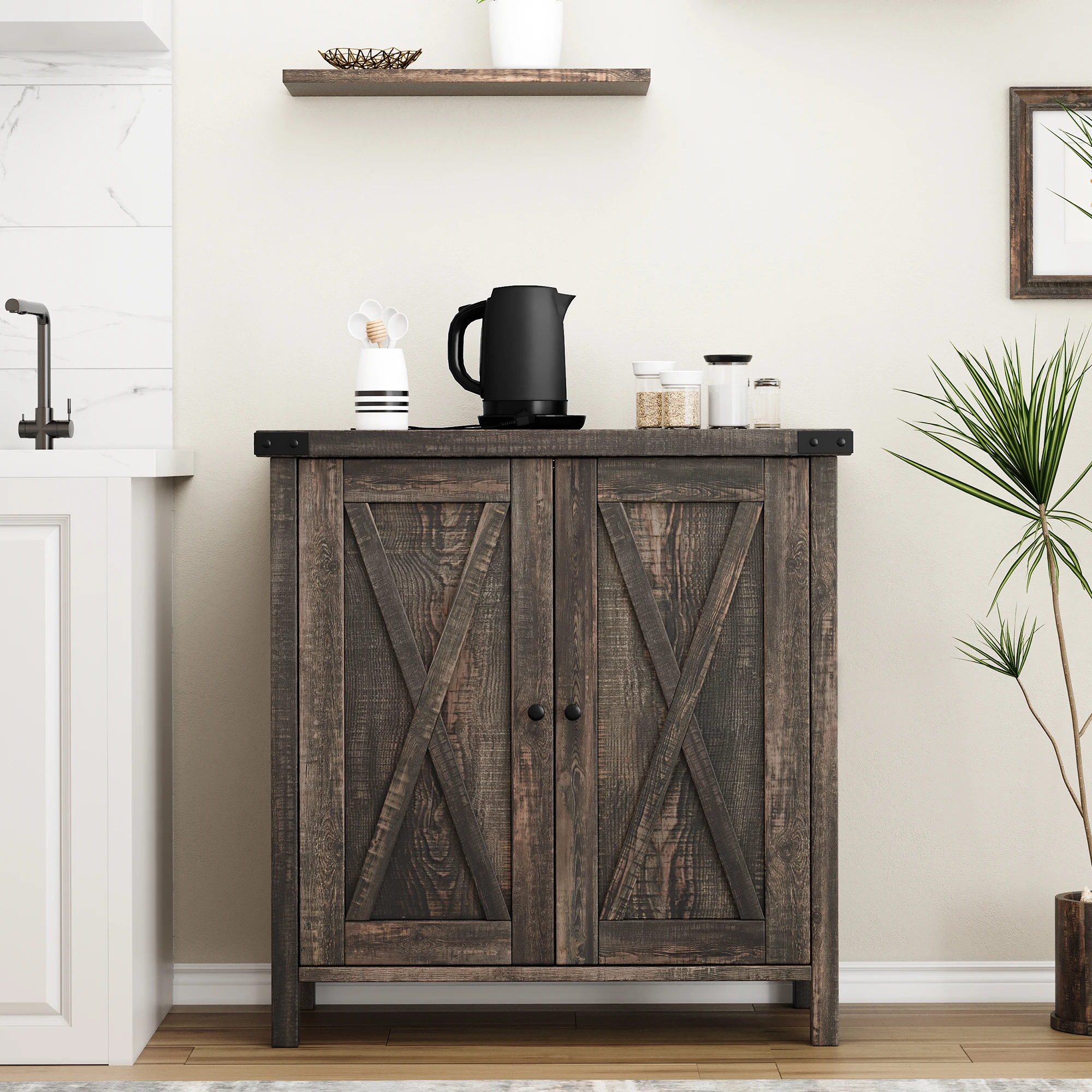 Buffet Cabinet, Farmhouse Storage Cabinet with Doors and Shelves, Accent Cabinet Sideboard for Living Room, Dining
Buffet Cabinet, Farmhouse Storage Cabinet with Doors and Shelves, Accent Cabinet Sideboard for Living Room, Dining