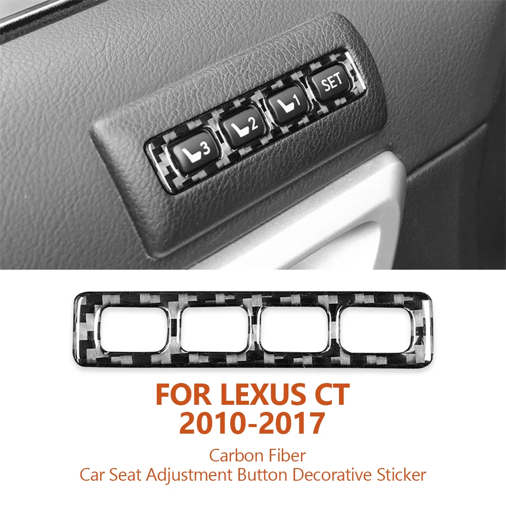 For Lexus CT 2010-2017 Car-Styling Carbon Fiber Car Seat Adjustment Button Decorative Sticker Auto Modified Interior Accessories
For Lexus CT 2010-2017 Car-Styling Carbon Fiber Car Seat Adjustment Button Decorative Sticker Auto Modified Interior Accessories