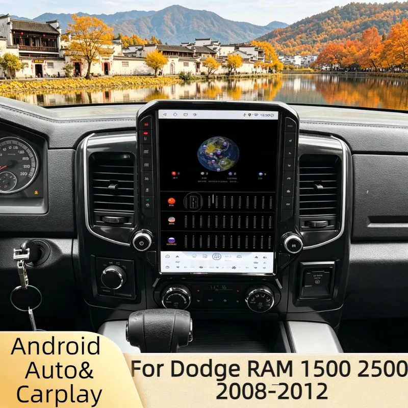 CarPlay Auto Android 14 GPS For Dodge RAM 1500 2500 2008-2012 Screen 12.1" Car Radio Multimedia Stereo Player Video Head Unit
CarPlay Auto Android 14 GPS For Dodge RAM 1500 2500 2008-2012 Screen 12.1" Car Radio Multimedia Stereo Player Video Head Unit