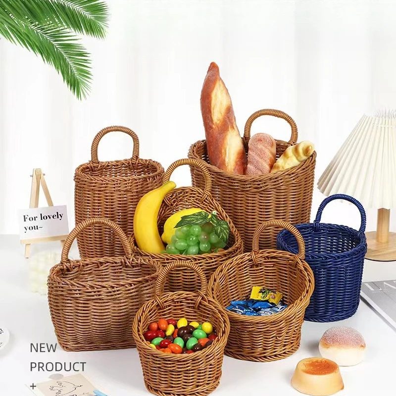 Wall-mounted Vegetable Basket Fruit and Sundry Basket Natural Wicker Weave Storage Basket Kitchen Storage Home Decoration
Wall-mounted Vegetable Basket Fruit and Sundry Basket Natural Wicker Weave Storage Basket Kitchen Storage Home Decoration