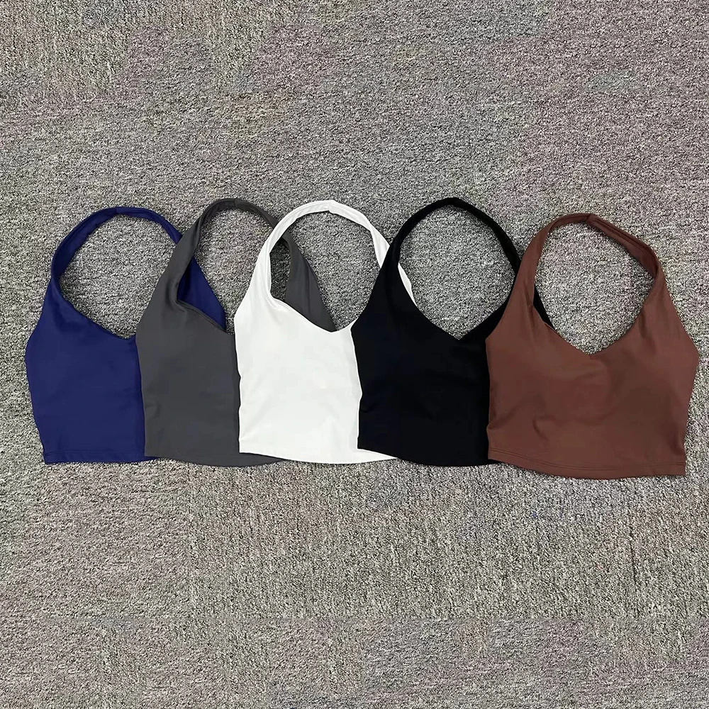 Sexy Hanging Neck Backless Sports Bra Women Shockproof Running Gathering Bra Fitness Tank Top Running Training Sport Underwear
Sexy Hanging Neck Backless Sports Bra Women Shockproof Running Gathering Bra Fitness Tank Top Running Training Sport Underwear