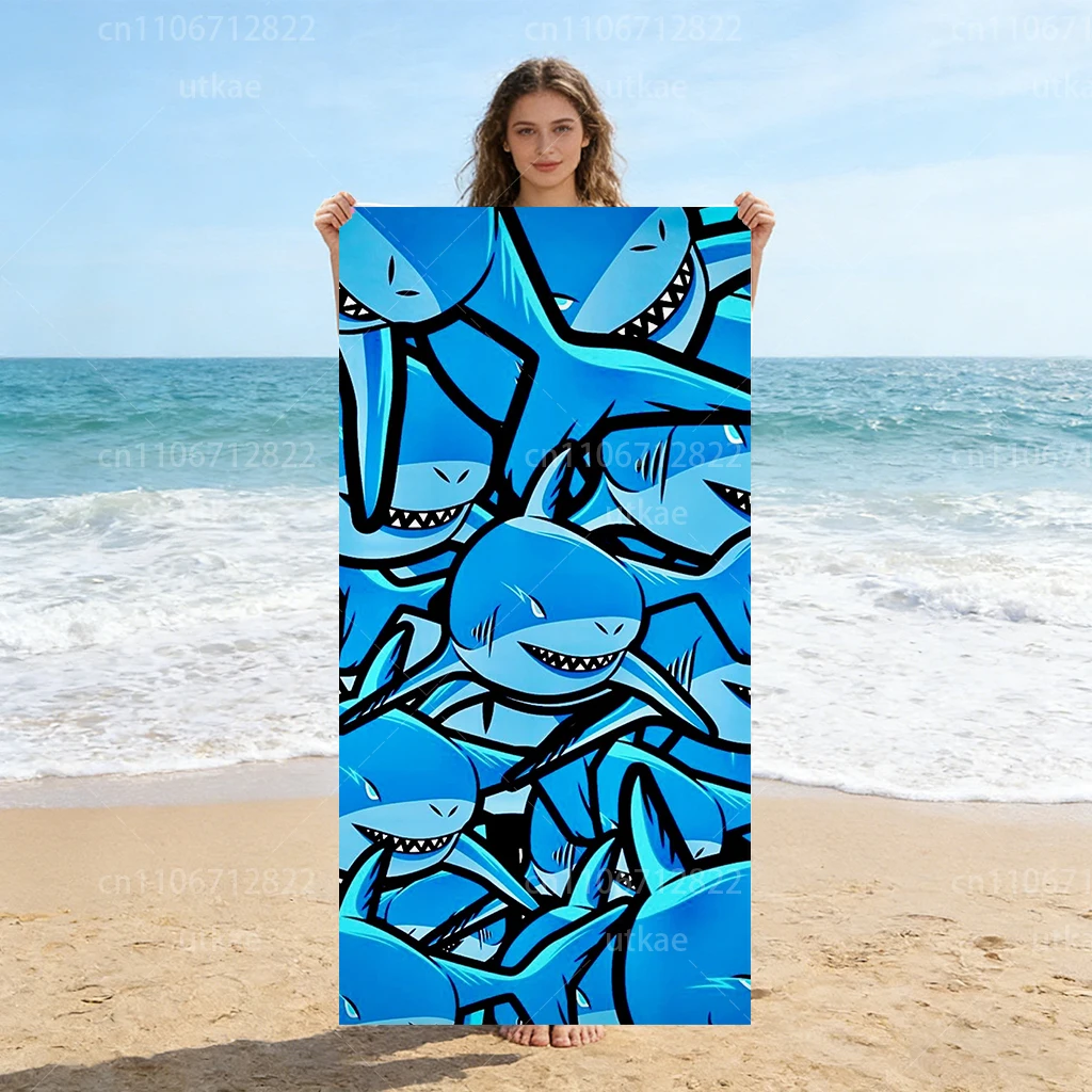 Extra Large Quick-Drying Microfiber Beach Towel - Shark Design, Super Absorbent & Lightweight
Extra Large Quick-Drying Microfiber Beach Towel - Shark Design, Super Absorbent & Lightweight