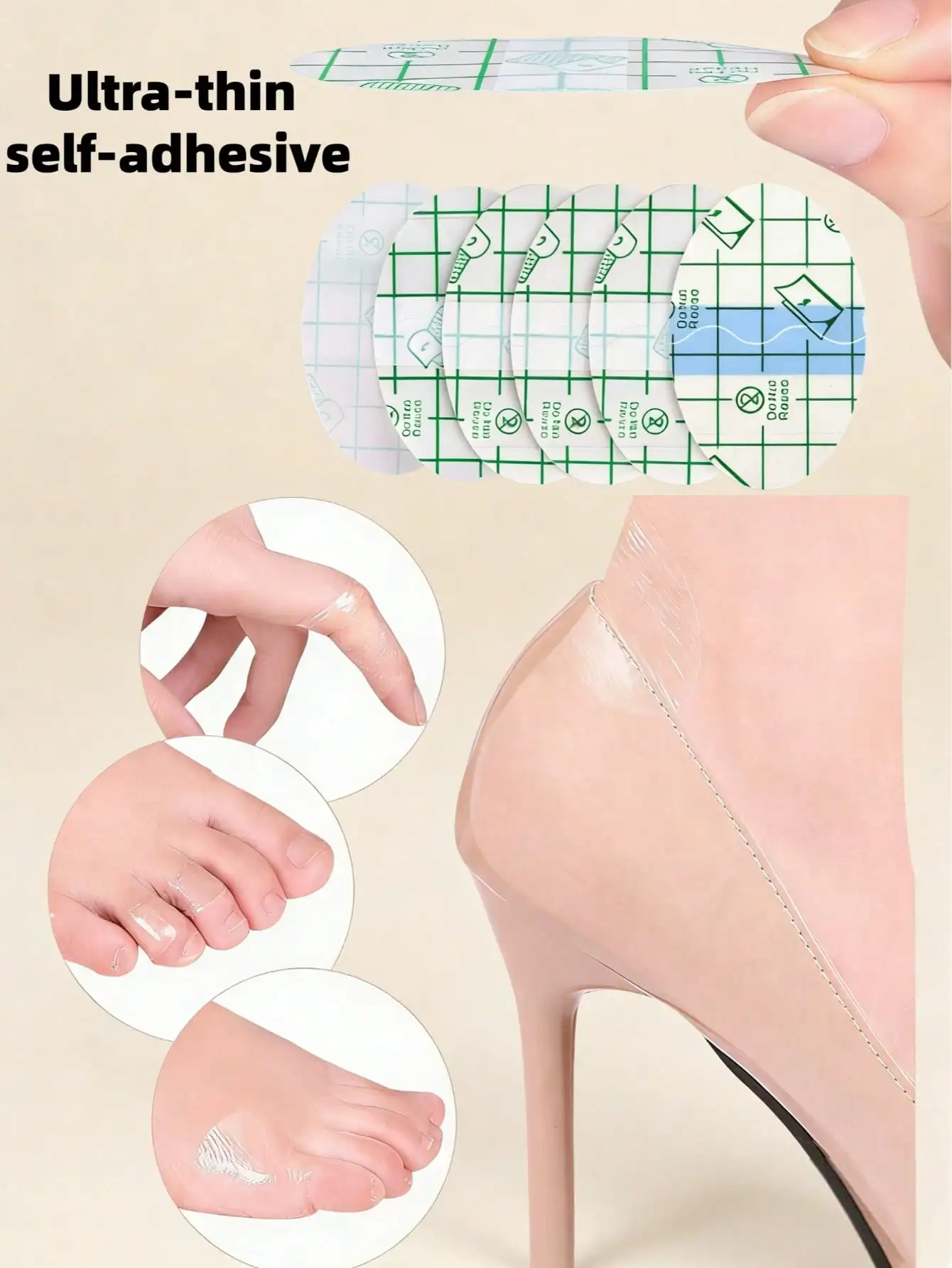 100/60/40/20/10-Piece Disposable Cosmetic Palettes, Ultra-Thin Self-Adhesive Cosmetic Palettes; Disposable Foot Anti-Friction Protection Stickers, Invisible Ultra-Thin Adhesive Foot Anti-Friction Protection Stickers, Suitable For Various Shoe Types
100/60/40/20/10-Piece Disposable Cosmetic Palettes, Ultra-Thin Self-Adhesive Cosmetic Palettes; Disposable Foot Anti-Friction Protection Stickers, Invisible Ultra-Thin Adhesive Foot Anti-Friction Protection Stickers, Suitable For Various Shoe Types