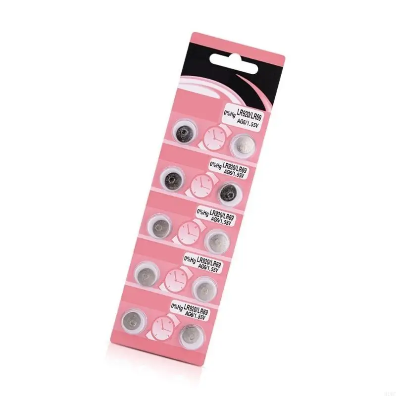 10/20Pieces AG6 LR920 Alkaline Button Cells LR920 Batteries For Small Electronics Like And Remotes Power Supply
10/20Pieces AG6 LR920 Alkaline Button Cells LR920 Batteries For Small Electronics Like And Remotes Power Supply