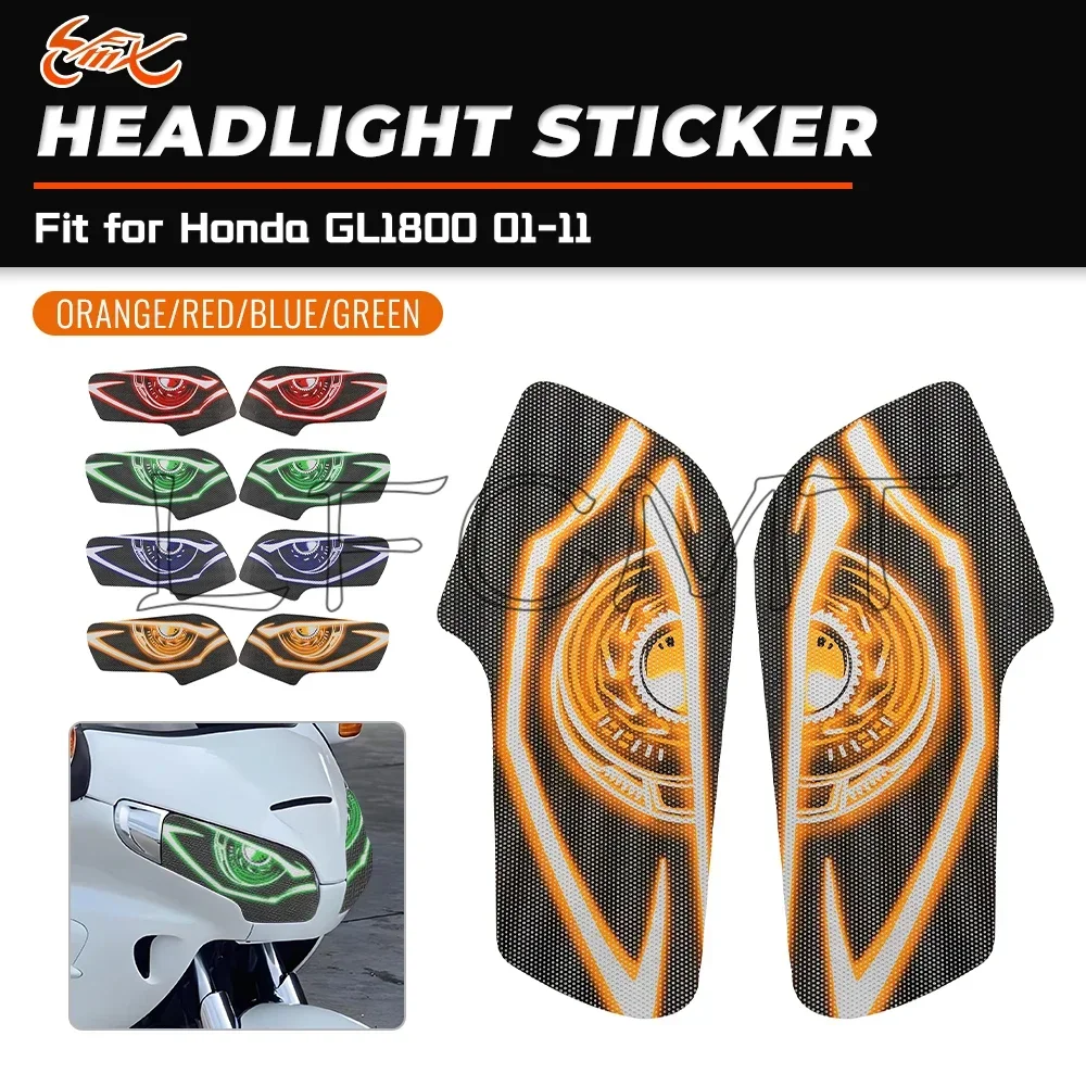 Fit for Honda GL1800 GOLD WING 1800 2001-2011 Motorcycle Front Fairing Headlight Guard Decals Head Light Protector Stickers
Fit for Honda GL1800 GOLD WING 1800 2001-2011 Motorcycle Front Fairing Headlight Guard Decals Head Light Protector Stickers