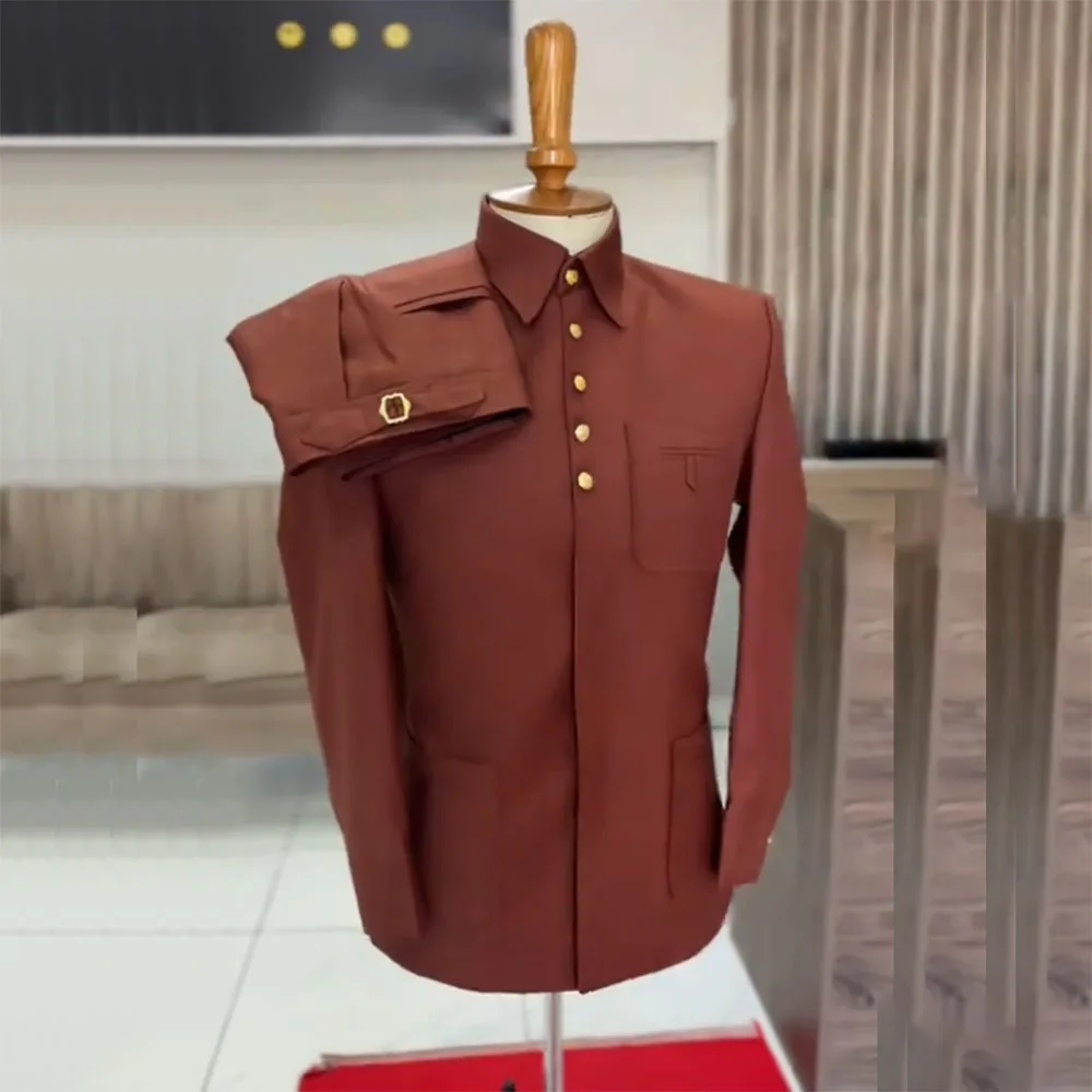 Formal Men's Suits Solid Color Single Breasted Stand Lapel SLim Fit Male Clothing High Quality 2 Piece Jacket Pants Sets Blazer
Formal Men's Suits Solid Color Single Breasted Stand Lapel SLim Fit Male Clothing High Quality 2 Piece Jacket Pants Sets Blazer
