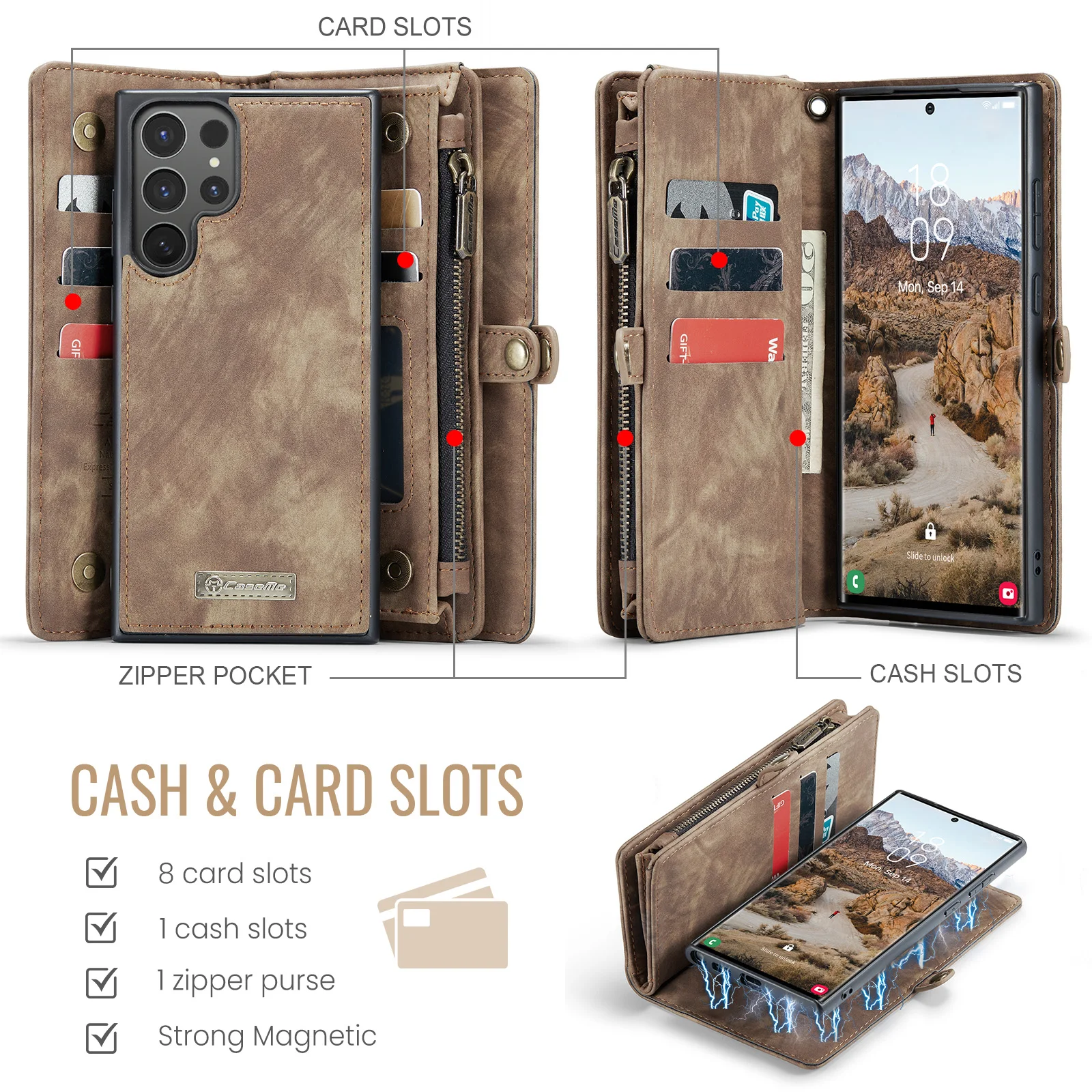 Caseme-008 Multifunction Magnetic Card Bag Hand Rope for Samsung Galaxy S Series S10 S20 S21 S22 S23 S24 FE S25 Edge plus Ultra
Caseme-008 Multifunction Magnetic Card Bag Hand Rope for Samsung Galaxy S Series S10 S20 S21 S22 S23 S24 FE S25 Edge plus Ultra
