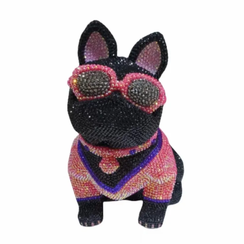 Rhinestone Figurine Bulldog Shaped Coin Deposit Jar Acrylic Resin Gems Encrusted Animal Doll Home Décor Ornament Handmade Mosaic
Rhinestone Figurine Bulldog Shaped Coin Deposit Jar Acrylic Resin Gems Encrusted Animal Doll Home Décor Ornament Handmade Mosaic