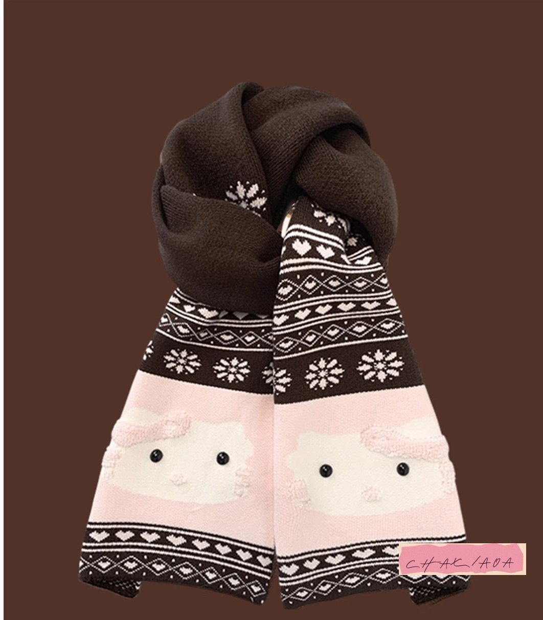 Winter Atmosphere Cold and Warm Neck Protection Scarf Japanese Cute Cartoon Animation Knitted Scarf Women Take Good Pictures
Winter Atmosphere Cold and Warm Neck Protection Scarf Japanese Cute Cartoon Animation Knitted Scarf Women Take Good Pictures